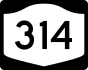 Markerul traseului 314