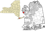 Nassau County New York incorporated and unincorporated areas Great Neck Estates highlighted.svg