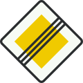 B2: End of priority road