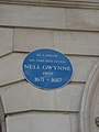 Detail of plaque to Nell Gwynne