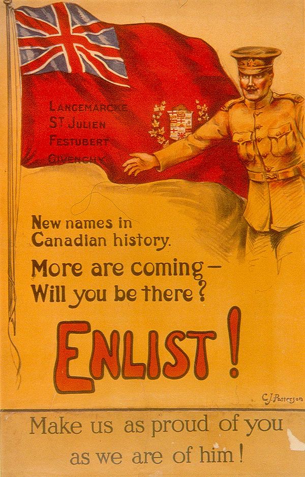 A Canadian recruiting poster