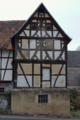 English: Half-timbered building in Nidda, Unter-Schmitten Brueckenstrasse 6, Hesse, Germany This is a picture of the Hessian Kulturdenkmal (cultural monument) with the ID Unknown? (Wikidata)