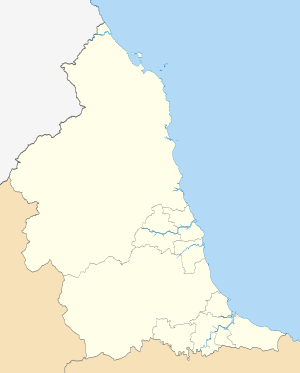 Map of North East England