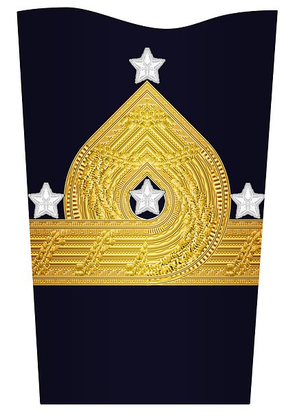 Sleeve insignia for a general in the Amphibious Corps (2000–2003) and Coastal Artillery (1972–2000)