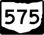 State Route 575 маркер