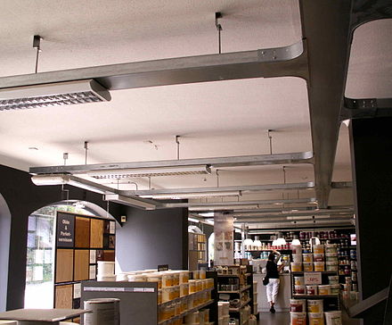 A cable tray can be used in stores and dwellings