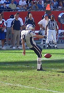 An American football punter. Patriots punt crop.jpg