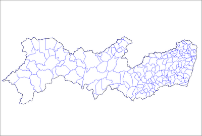 Verteilung der municípios von Pernambuco