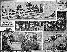 In the photo with the diver is Agent Rooney, and to the far left C.C. "Tot" Davenport, kidnaped at the same time, beaten and released. Photos of the lynchings of Mer Rouge Louisiana.jpg