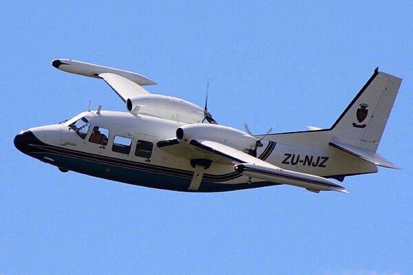 A Piaggio P.166 in flight