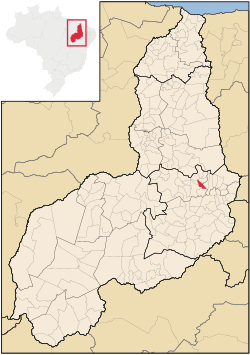 Localização de Sussuapara no Piauí
