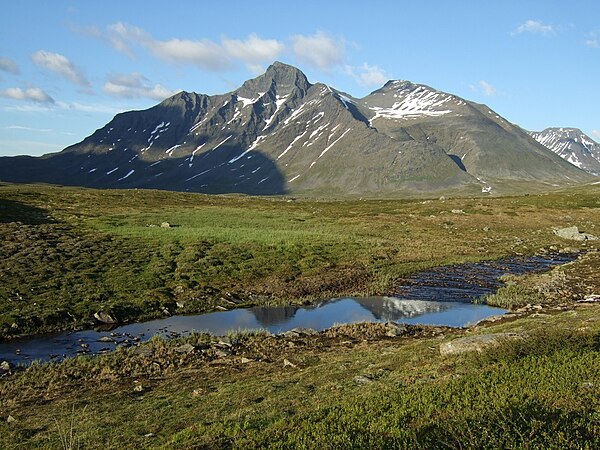 The mountain Pierikpakte in the Äpar massif