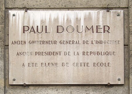 Tập tin:Plaque Paul Doumer, 63 rue de Clignancourt, Paris 18.jpg