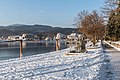 * Nomination Wahliss monument, lanterns and pier at the Johannes-Brahms-Promenade, Pörtschach, Carinthia, Austria --Johann Jaritz 03:08, 22 January 2017 (UTC) * Promotion Quality high enough for Q1. No ice in the lake? --Michielverbeek 07:46, 22 January 2017 (UTC)  Comment No ice yet. Sorry! -- Johann Jaritz 08:48, 22 January 2017 (UTC)