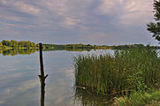 Čeština: Pohled na Chomoutovské jezero, okres Olomouc