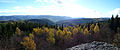 Čeština: Pohled na Krušné hory z PP Sfingy, okres Chomutov. English: View of the Ore Mountains from the natural monument called Sfingy (Sphinges), Chomutov District, Ústí nad Labem Region, Czech Republic.