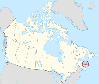 Prince Edward Island Prince Edward Island in Canada (special marker) 2.svg