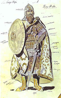 Konstantin Korovin: Návrh kostýmu knížete Igora