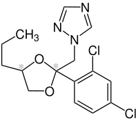 Struktur von Propiconazol