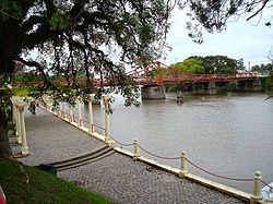 The Bridge Rotary of Carmelo over the Arroyo de las Vacas