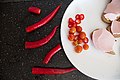 Red peppers, Red cherry tomatoes, Food collage, Rostov-on-Don, Russia.jpg