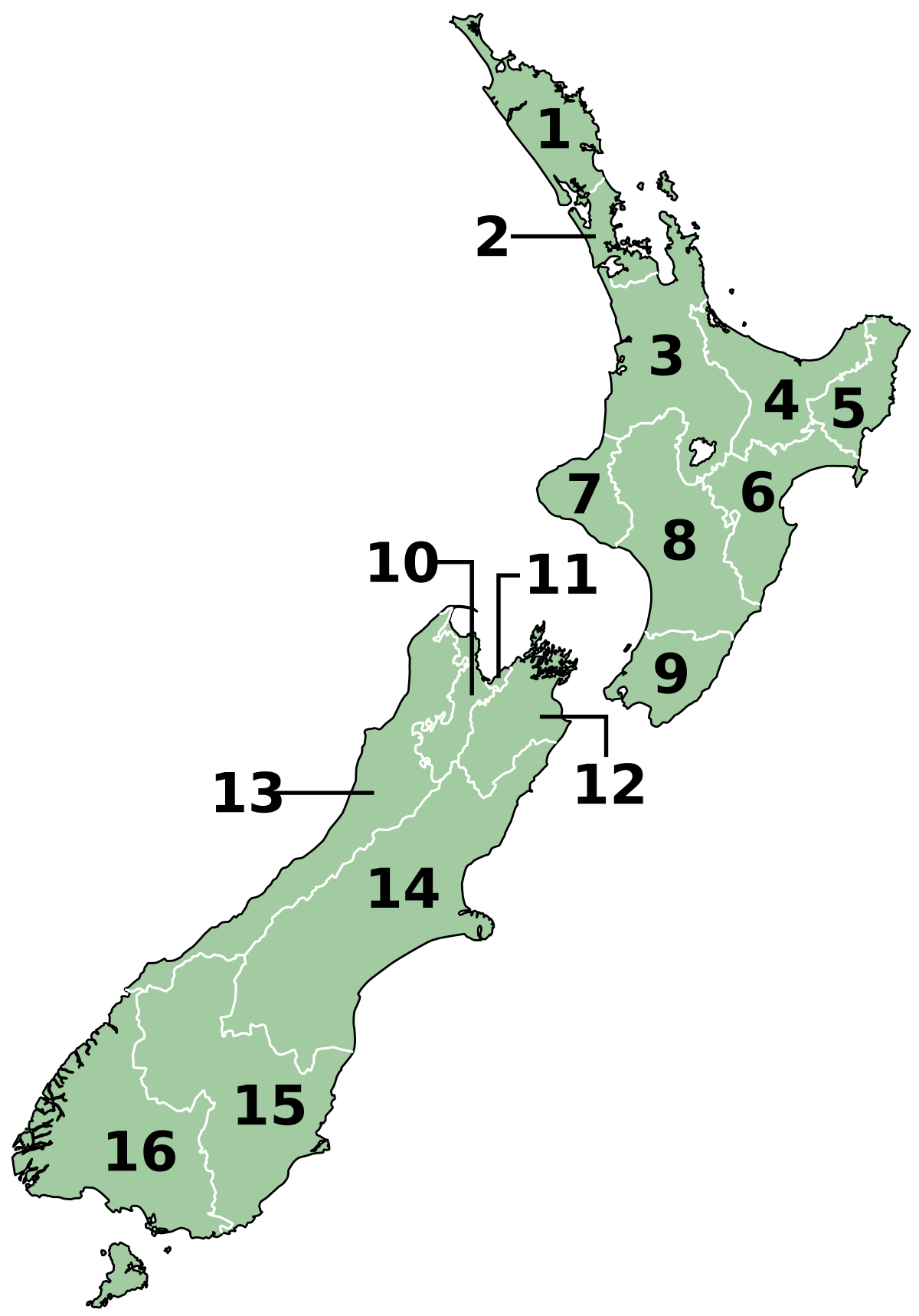 ニュージーランドの地方行政区画 Wikipedia