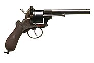 Belgian-made Lefaucheux revolver, circa 1860-1865