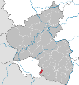 Kaart van Zweibrücken