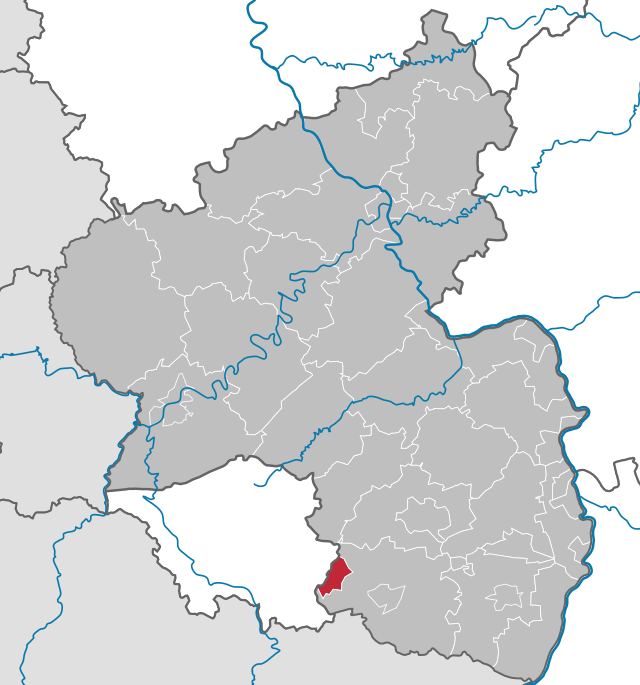 Läget för Zweibrücken i Rheinland-Pfalz