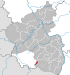 Location of the city of Zweibrücken in Rhineland-Palatinate