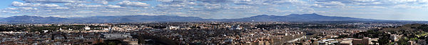 Panoramic view of Rome from St. Peter's Basilica (Vatican City)