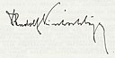 Rudolf Kirchschläger, podpis