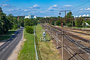 English: Sciapianka railroad station. Minsk, Belarus Беларуская: Чыгуначная станцыя Сцяпянка. Мінск, Беларусь Русский: Железнодорожная станция Степянка. Минск, Беларусь