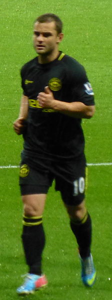 Maloney playing for Wigan in May 2013, in the match which saw them relegated from the Premier League