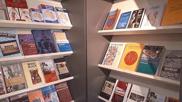 The Aboriginal Studies Press (ASP) bookshop at the Australian Institute of Aboriginal and Torres Strait Islander Studies