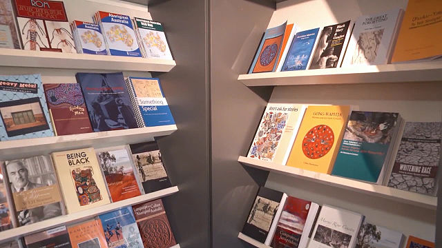 The Aboriginal Studies Press (ASP) bookshop at the Australian Institute of Aboriginal and Torres Strait Islander Studies