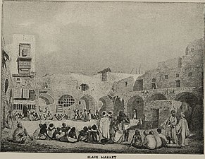 Marché aux esclaves du Caire, v. 1830.
