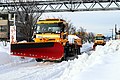 令和3年豪雪後の国道8号の除雪作業（福井県坂井市）(210227)