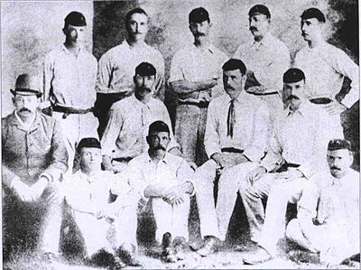 The South African team in the First Test South Africa cricket team 1888-9.jpg