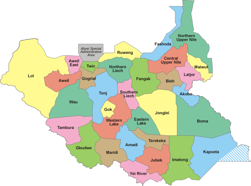 File:South Sudan-32 States.png