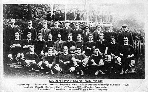 The 1906 Springboks team
