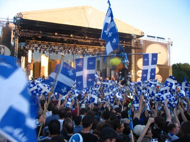 Celebration of Saint-Jean-Baptiste Day on June 24 at Parc Maisonneuve in Montréal.