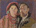 Miniatura Autoportret z żoną (obraz Stanisława Wyspiańskiego)