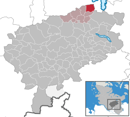 Läget för kommunen Stocksee i Kreis Segeberg