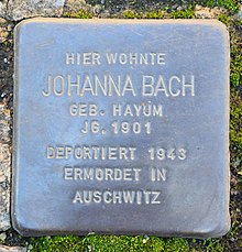 Stolperstein Johanna Bach.jpg