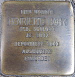 Stolperstein für Henriette Hahn (Semmelstraße 69)