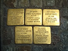 Stolpersteine ​​Osnabrück, Kollegienwall, 2008.jpg