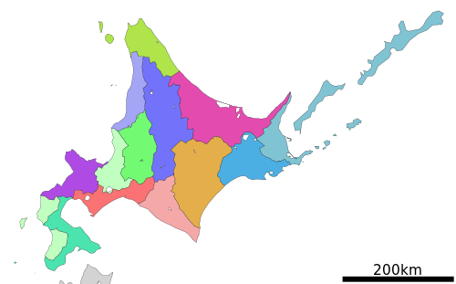 Subprefectures of Hokkaido.svg
