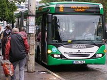 Scania CL94UA in Tallinn in August 2006 Tallin bus 1.jpg