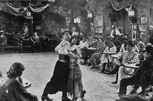 The tango sequence with Valentino dancing with Beatrice Dominguez